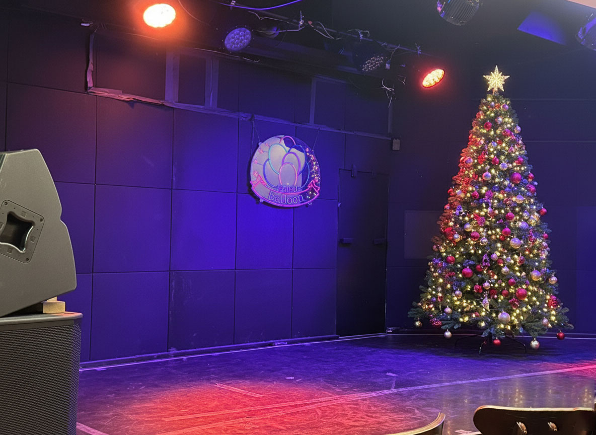 大きなクリスマスツリーが飾れる天高のある会場がベスト